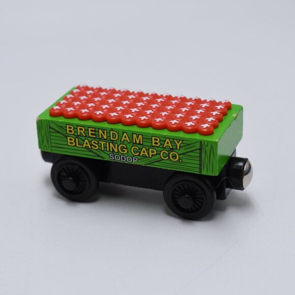 Blasting Cap Car Thomas & Train Wooden Railway Tank Engine Tender Brendam Bay - Picture 5 of 7